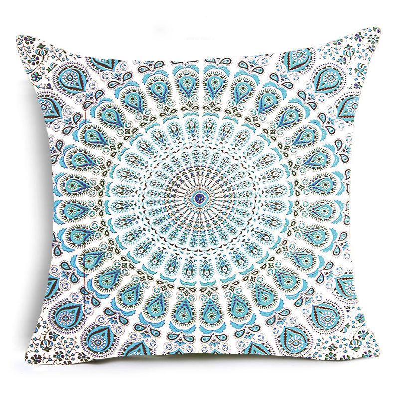 Mandala Series Linen Pillowcase Cushion Cover