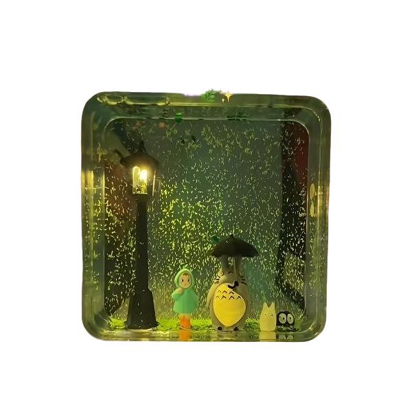 Totoro Liquid Sand Night Light - Perfect Bedside Decoration & Birthday Gift