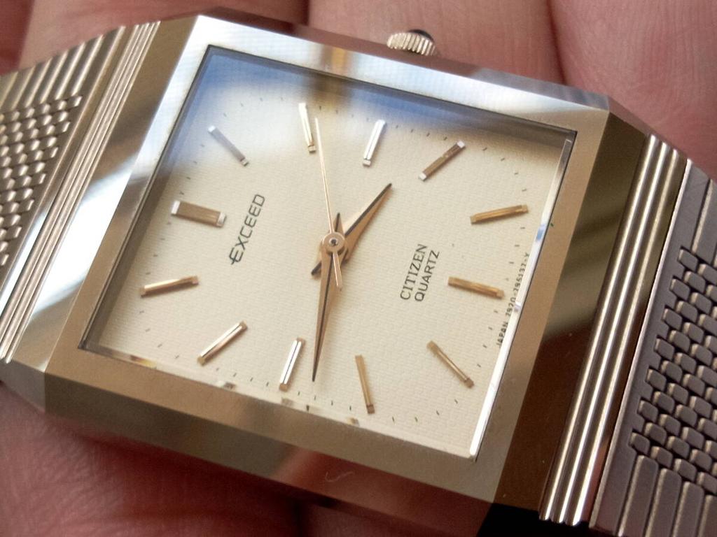 Citizen EXCEED Quartz Gold Watch with Tungsten Fully Men's Ultra-hard Case, Functional