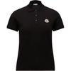Moncler Maglietta Polo Piquet di Cotone Manica Corta SS26 Colore Unico Bottoni Manica Corta Polo Top da Donna L10938A0000484720999
