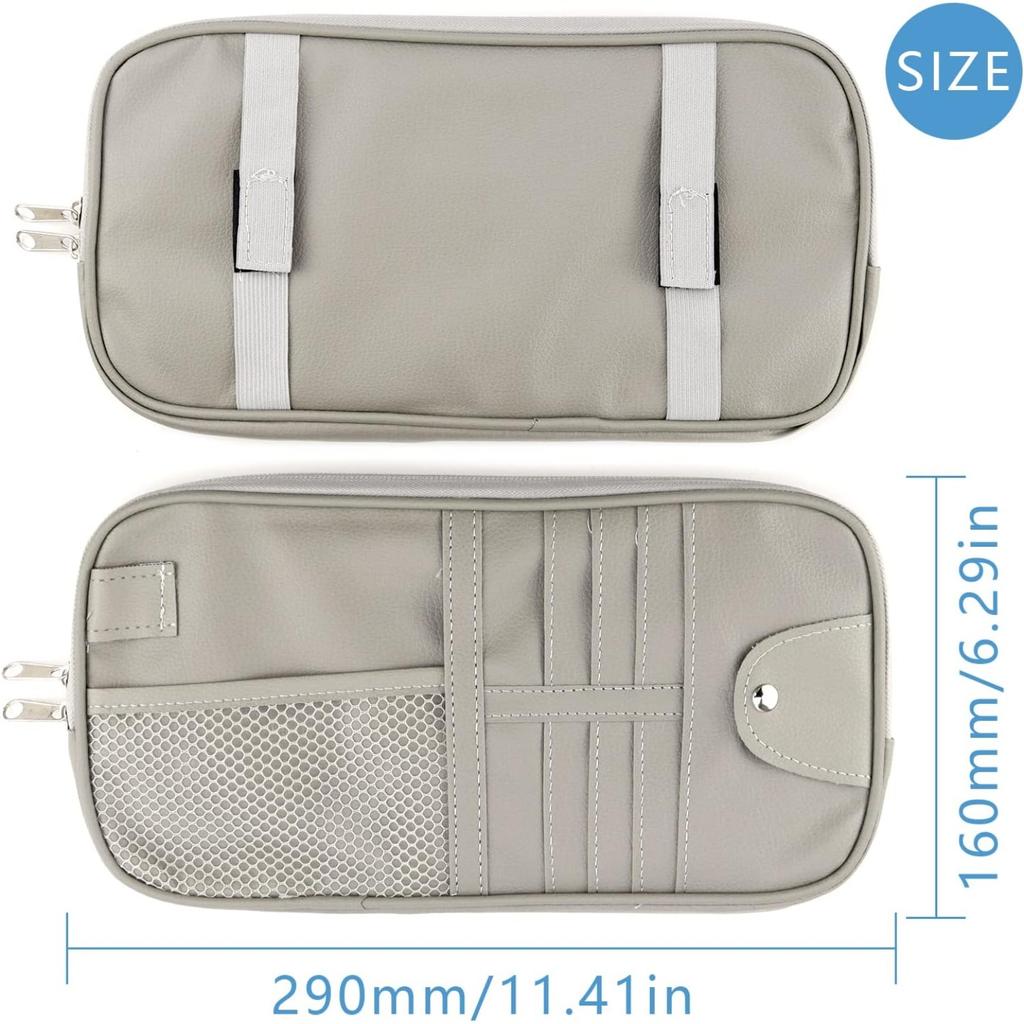 Car Sun Visor Organizer Truck Storage Bag Car Sun Visor Organizer Accessories Storage Bag for Card License Key Mobile Phone Invoice Document
