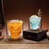 Crystal Skull Glass Cup – Double Layer Transparent Mug for Coffee, Whiskey, Wine, Beer