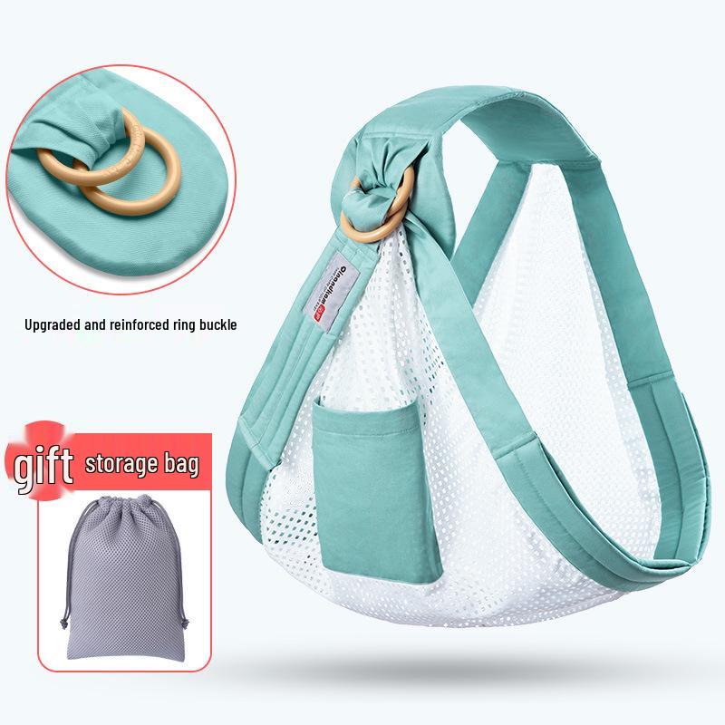 Newborn Nursing Baby Sling Scarf: Breathable, Multifunctional, All-Season, Horizontal Hold