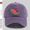 Pc Watermelon Print Baseball Cap Sun Hat Suitable for SpringSummer Travel Comfortable and Lightweight Adjustable Snapback S