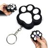 Novelty Bag Decoration Panda Paw Clicker Keychain, Cute Stress Relief Fidget Toy for Black And White Key Charm Car, Couple Ring Hanging Ornament,