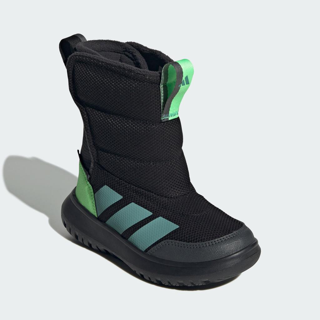 Adidas WINTERPLAY Fabric Thermal High top Kids' Snow Boots Black Child