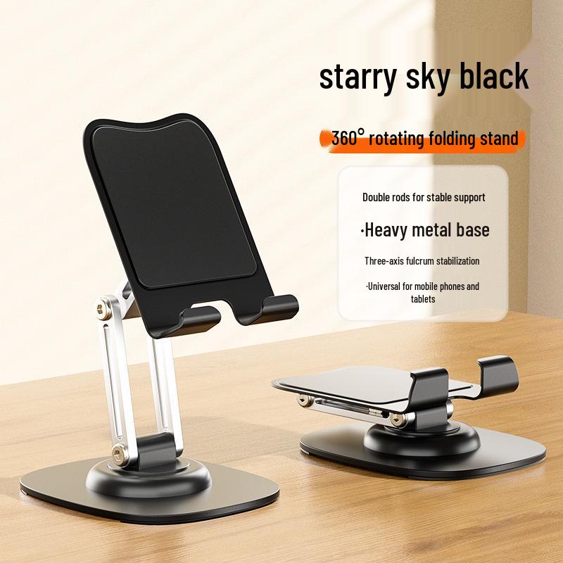 Dual-Axis Adjustable Phone & Tablet Stand for Desktop Streaming and Binge-Watching