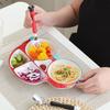 Ceramic Kids' Divided Plate - Cute Dish for Kindergarten Meals & Snacks