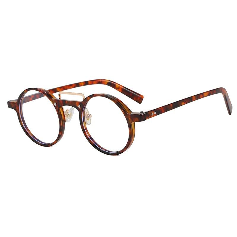 Y2K Trendy Vintage Sunglasses Men Women Hip Hop Accessories Designer Retro Round Small Frame Fashion Metal Steam Punk Eyeglasses