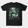 Men Black Print T-shirt Saquon Barkley Philadelphia 26 No-Cut Transfer Paper Print Cotton Tshirt
