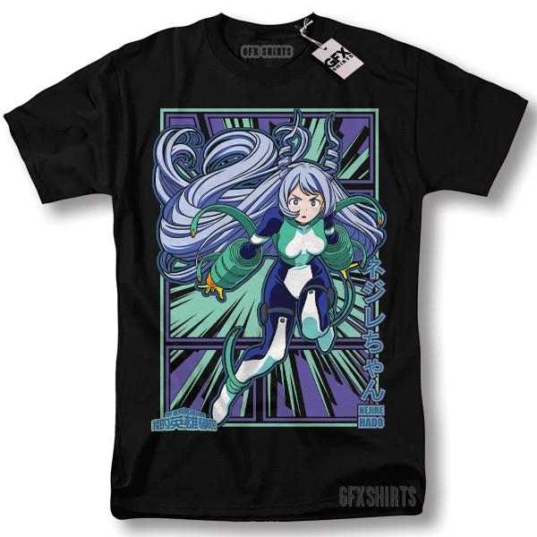 My Hero Academia Nejire Hado Shirt Anime Cosplay Manga Graphic T-shirt S