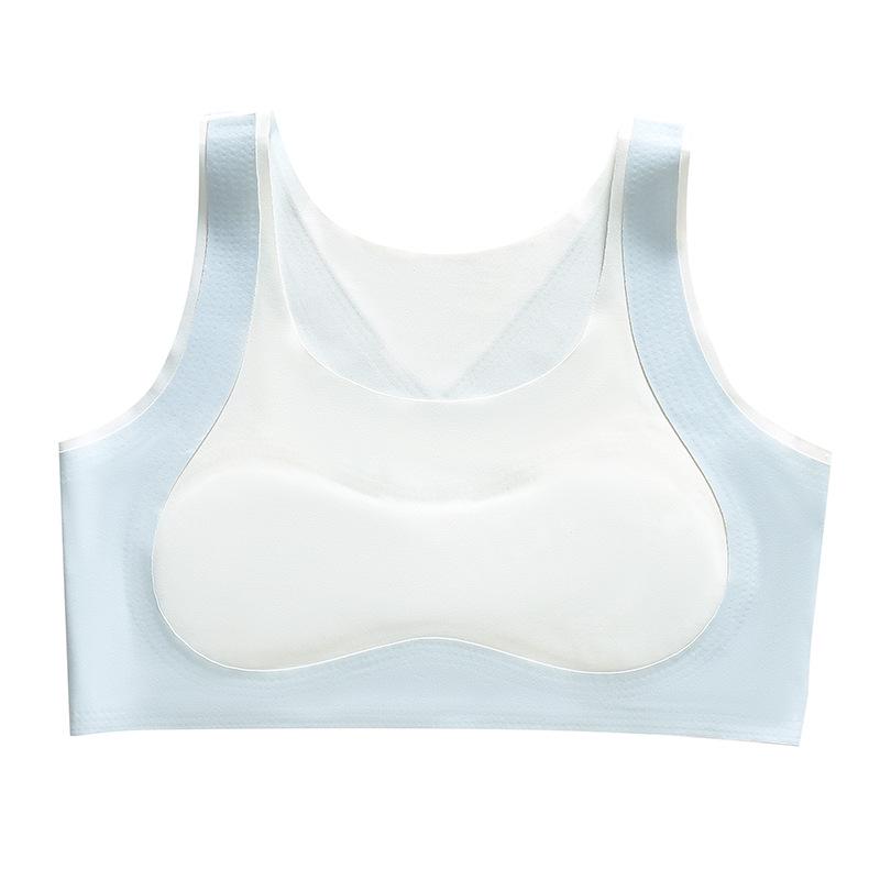 Girls Seamless Sports Bra – Breathable, Anti-Bulge Puberty Vest M
