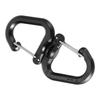 Men Keychain Hook Stainless Steel Buckle Outdoor Carabiner Climbing Tool Double Carabiner Keychain 161 Swivel Keychain Carabiner