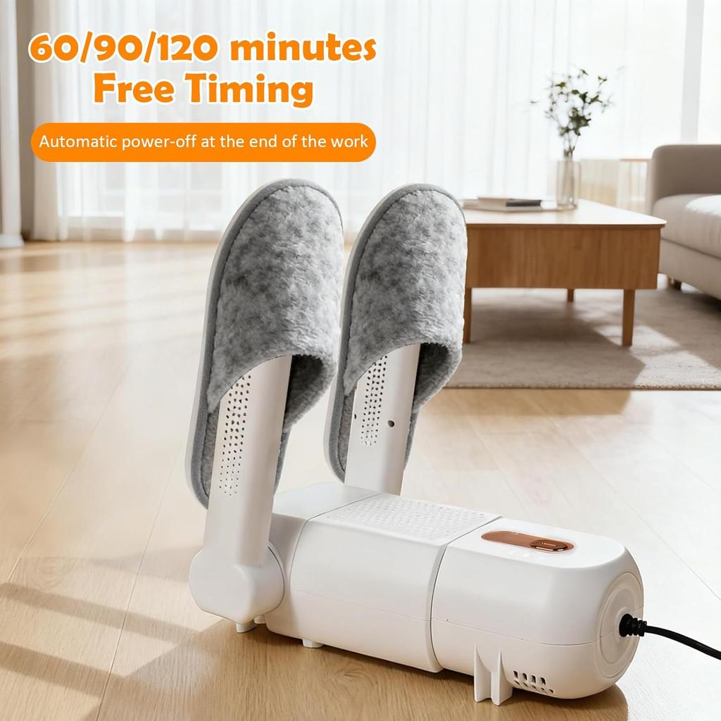 2025 New Electric Sneakertizer Glove Dryer with Intelligent Timer, Foldable Design & Quick Drying Electric Shoe Dryer