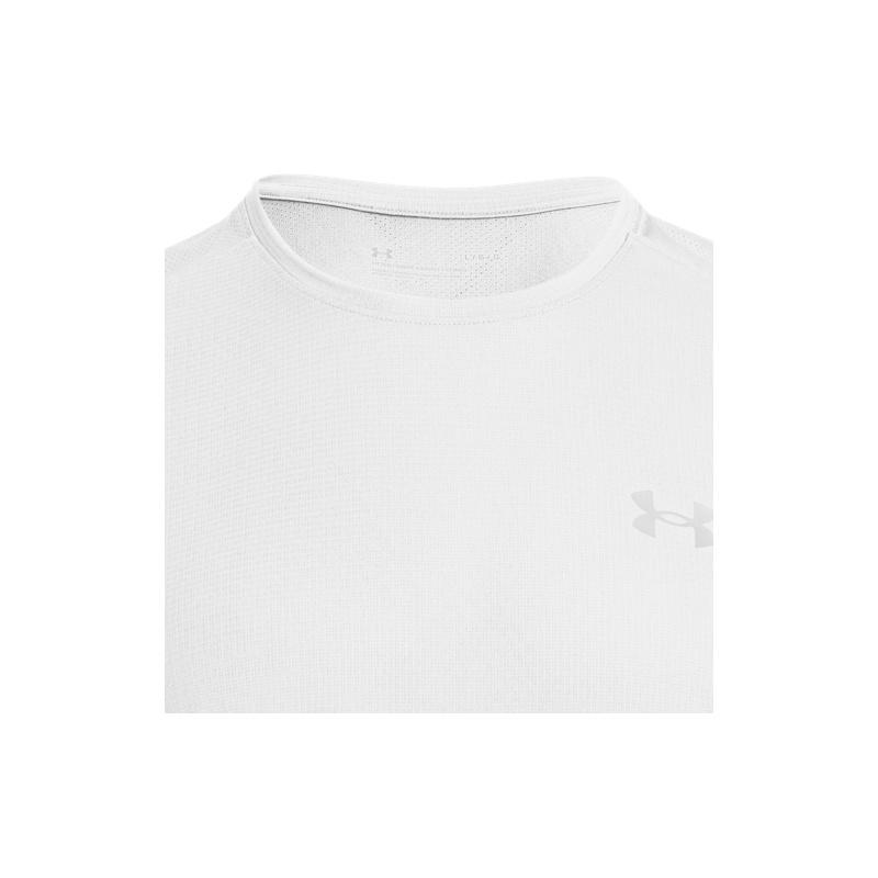 Under Armour Speed Stride Running Training Breathable Comfortable Solid Color Simple Short Sleeve T-Shirt Men Tops White 1369743-101