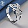 925 Sterling Silber AAA Zirkon Herz Ring Schmuck