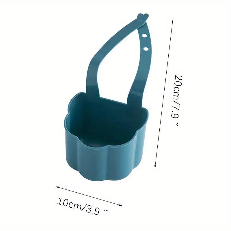 

1PCS Adjustable Kitchen Faucet Drain Rack Sink Drain Storage Rack Dishwashing Sponge Storage Rack Storage Basket 1PCS синий