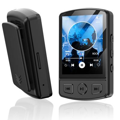 64GB MP3-Player mit Bluetooth-Musikplayer für 128GB HiFi-Klangaufnahme Digitaler Audioplayer mit Video und Wecker für und Sprachlernen