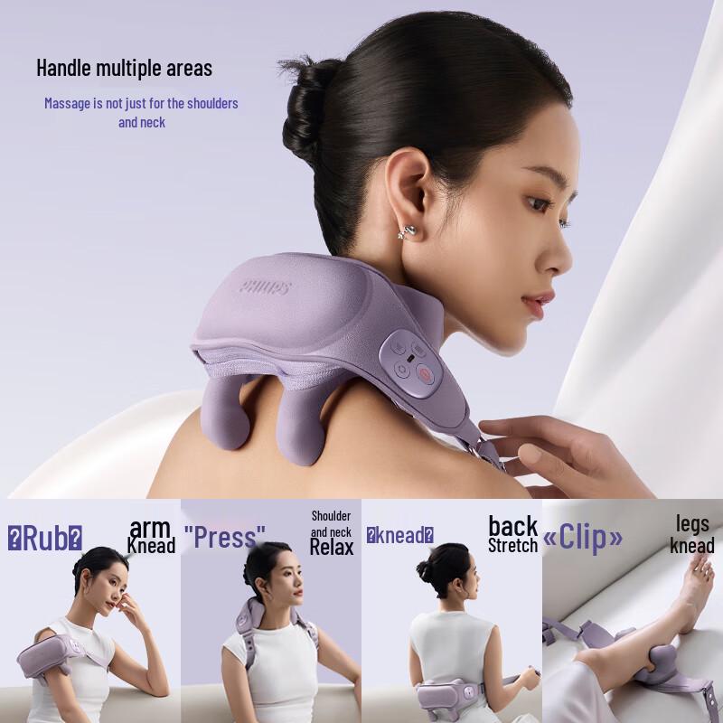 Philips Lightweight Neck and Shoulder Massager PPM5206N CN plug (adapter included)