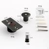 Magnetic Door Stop Quiet Hidden Stopper for Dorm Office Buildings Home Milky White