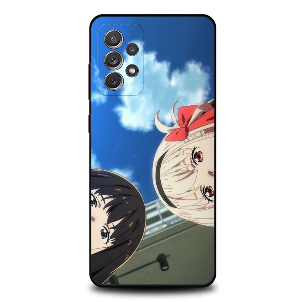 Lycoris Recoil Chisato Nishikig Phone Case For Samsung S25,S24,S21,S22,S23,S30,Ultra,S20,Plus,Fe,Lite,Note,10,9,5G Black Cover