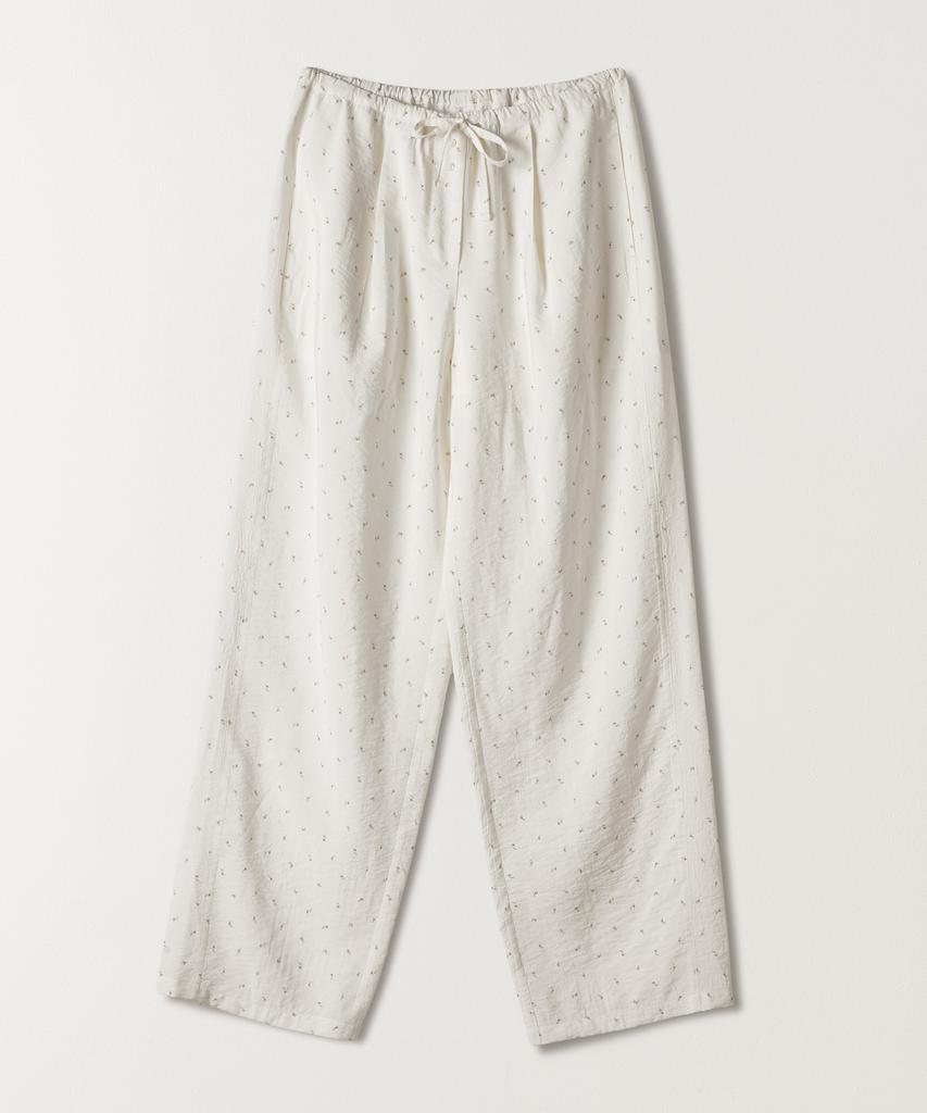 Tudument Flower String Pants White
