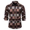 Autumn New Men's Basic All-matching Shirt Fashion Striped Long Sleeve
