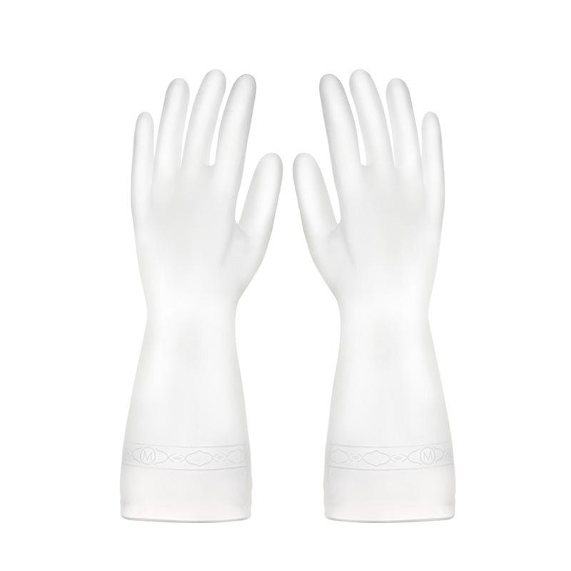 

Водонепроницаемые перчатки для уборки по дому, латексные перчатки для чистки кухни, стирки, мытья посуды, износостойкие резиновые перчатки S-1pair