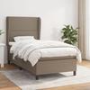 Maison Exclusive - Sommier à lattes de lit avec matelas Taupe 100x200 cm Tissu