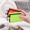 Canvas Mini Coin Purse Simple Zipper Kid Storage Pouch Money Pocket Solid Color Coin Key Bag Women Men Cute Wallet Mini Purse