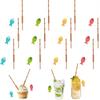 1/3/5Pcs Mini Small Plastic Fishing Rod Cupcake Toppers Birthday Party Favors Snack Cake Decorations Cocktail Picks Fruit Forks