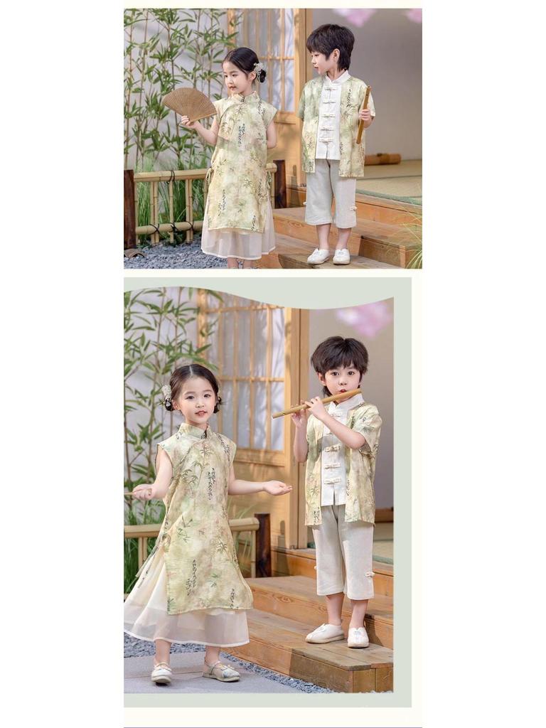 2026 Kids Hanfu: Chinese Style Summer Costume for Boys & Girls, Ideal for June 1st Performances