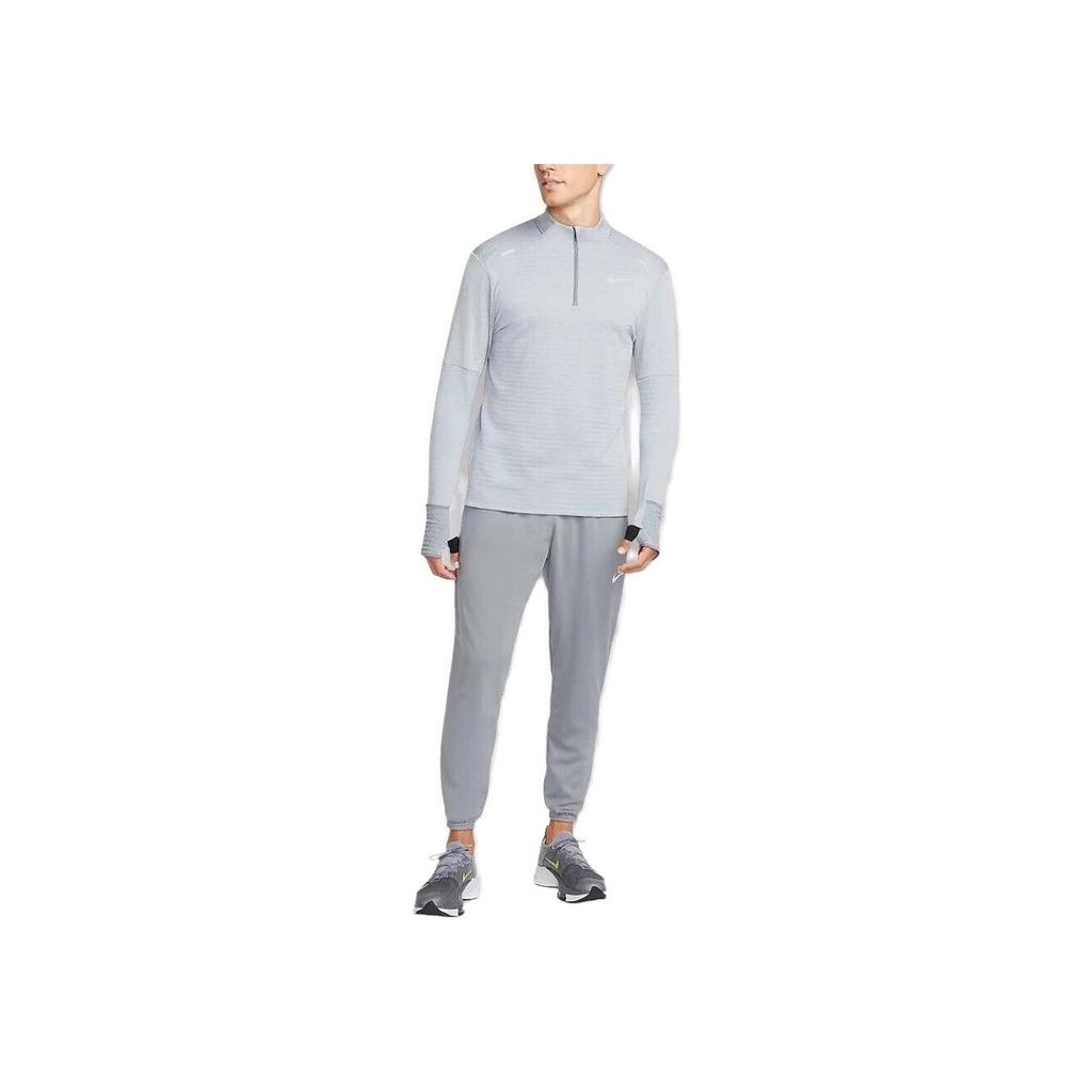 Nike Therma-Fit Repel Slim Fit Zip-Up Waterproof Long Sleeve T-Shirt Men Tops Gray DD5662-084