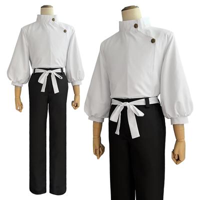 HOLOUN Jujutsu JJK Manga Anime Yuta Okkotsu Cosplay Kostým Paruka Bunda Černé Kalhoty Uniforma Růžová Síťka Syntetický Halloween