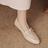 Scarpe singole francesi 2024 nuovo autunno a punta suola morbida pelle morbida tacco spesso scollate temperamento versatile scarpe Mary Jane da donna