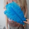 Ostrich Feathers 30-35Cm Wedding Road Guide Table Flower Ornament Ostrich Hair Decorative Clothing Accessories Diy