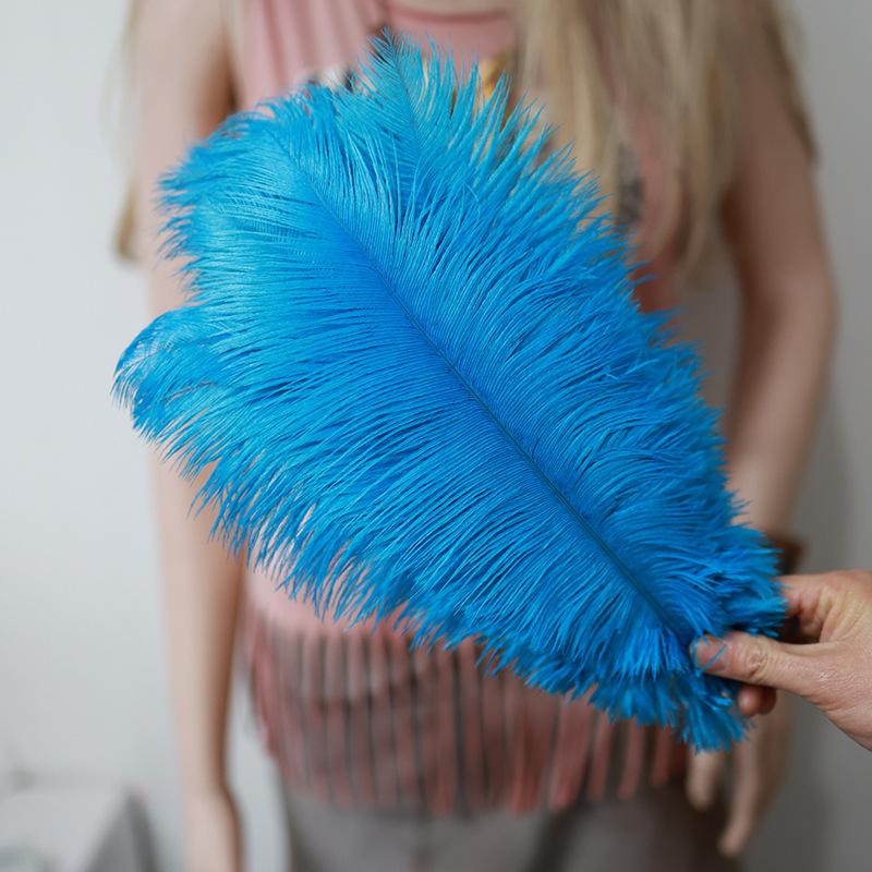 Ostrich Feathers 30-35Cm Wedding Road Guide Table Flower Ornament Ostrich Hair Decorative Clothing Accessories Diy