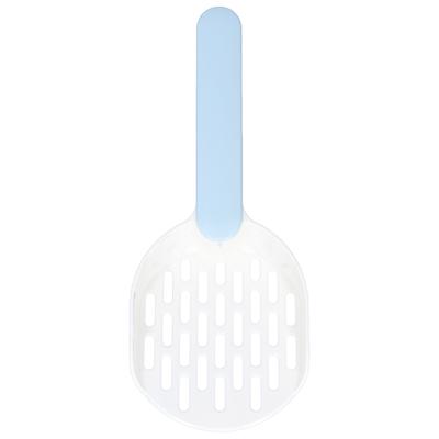 Cat Litter Scoop Plastic Thickened Kitty Litter Sift Shovel for Small Pet Litter Boxes CleaningWhite Blue