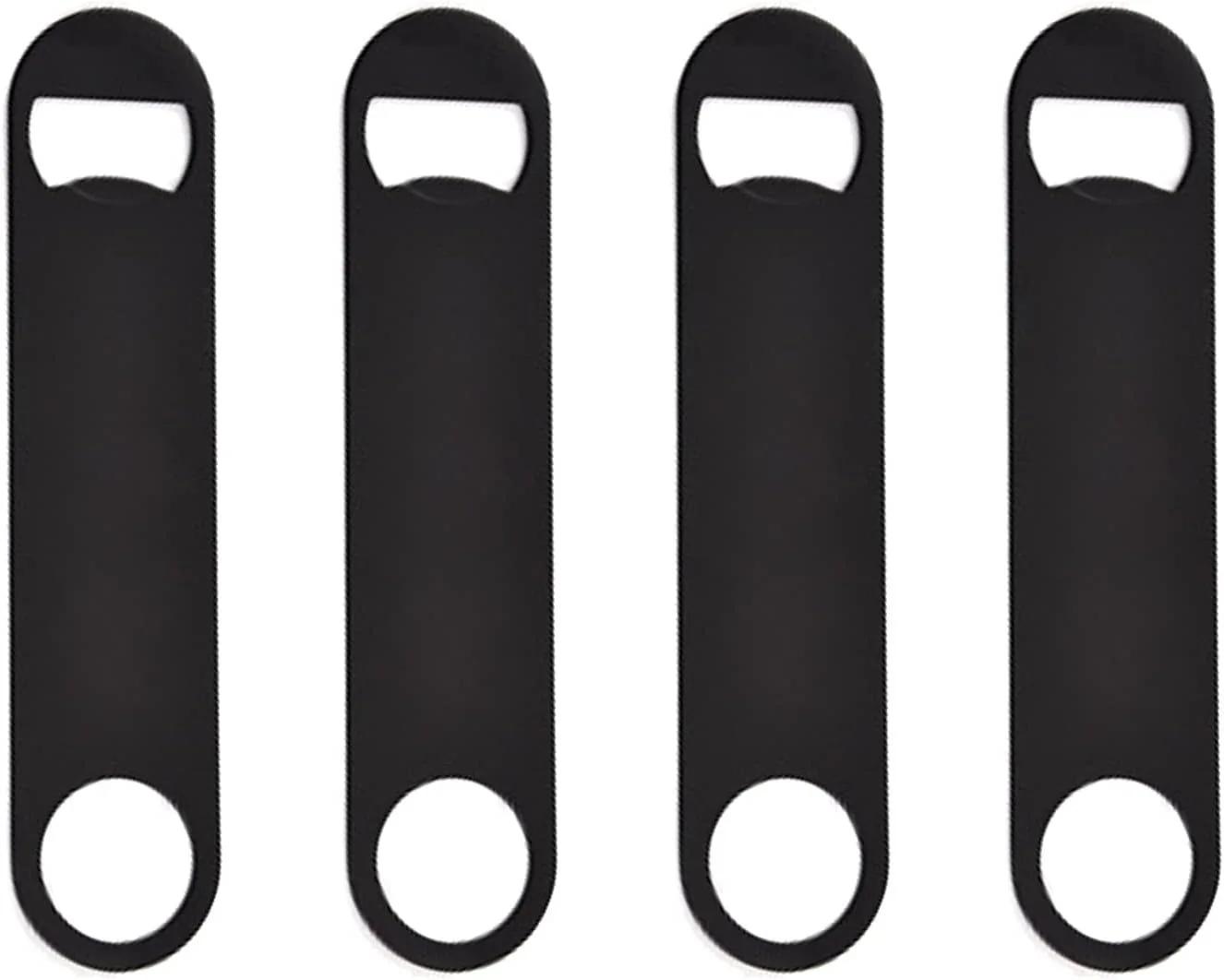 

4 шт. Открывалки для пивных бутылок Металлическая плоская открывалка для бутылок Прочные и долговечные открывалки для пива для вечеринки, кухни, бара, ресторана