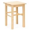 Tabouret en bois - SPRINGOS - WF0002 - pin naturel - assise profilée - charge 120 kg
