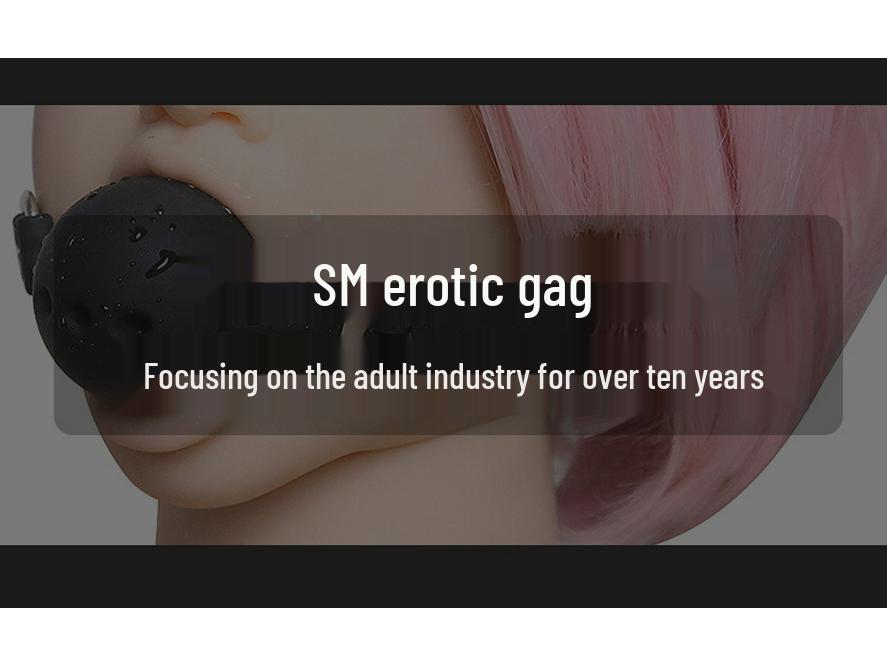 Silicone Erotic Bondage Gag Toy - European & American Oral Passion Prop