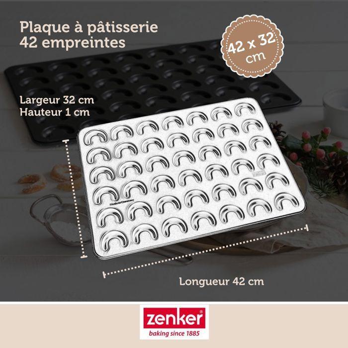 Moule à pâtisserie - zenker - 7420 - anti-adhésif - 42x32x1 cm - 42 pièces