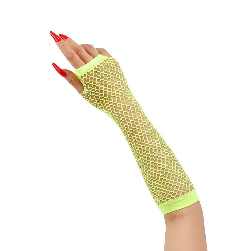 Fingerless Fishing Net Gloves Long Long Gloves Fashion Mesh Gloves Women