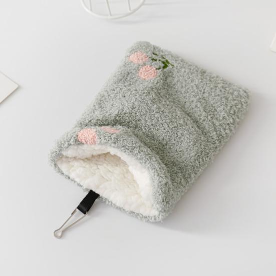 Hamster Sleep Pouch Hangable Windproof Bite Resistant Load-bearing Rest Embroidery Easy Access Hamster Sleeping Bag Pet Cage