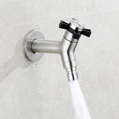 1PC Y-Shaped 304 Stainless Steel Wall Mounted Faucet for Washing Machine Modern Fast Open Garden Tap Bibcock Hot Water