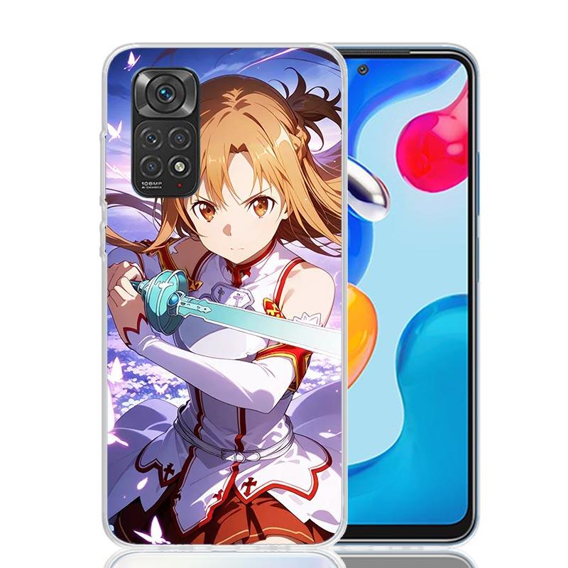 Sword Art Online Yuuki Asuna Phone Case For Xiaomi Redmi Note 15 14 13 12S 12 Pro Plus 11S 11E 11 11T 10S 10 Art Soft Pattern Co