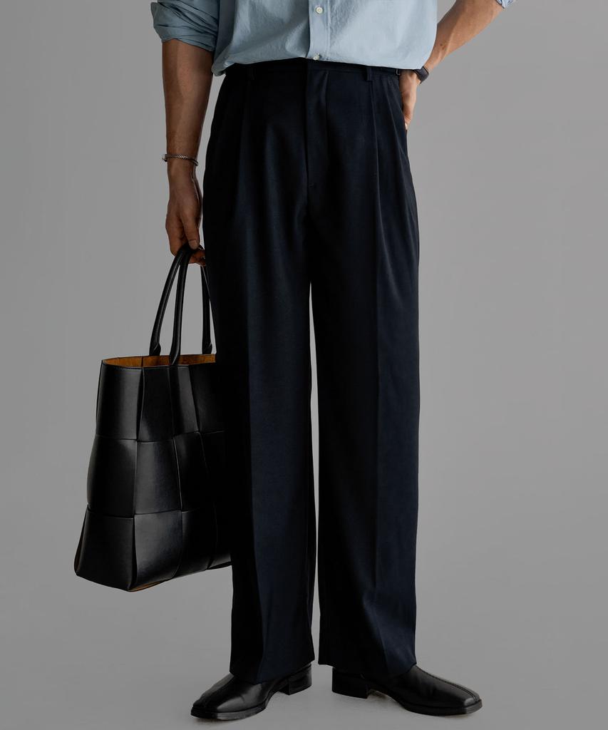 Baulopeulodeogteu Tr Tabe Wide Slacks [Navy]