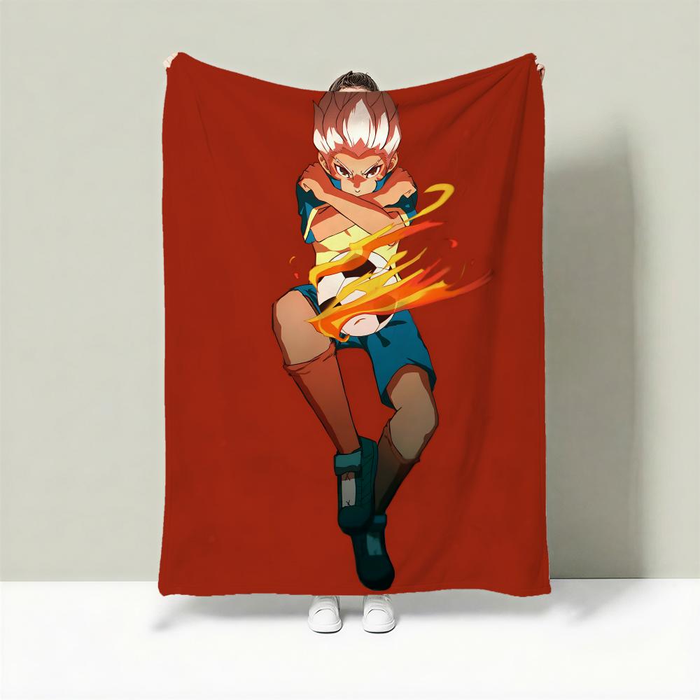 Anime I-Inazuma Eleven Throw Lightweight 240g Flannel Blanket Soft Skin-friendly for Summer Cooling 75cmx90cm