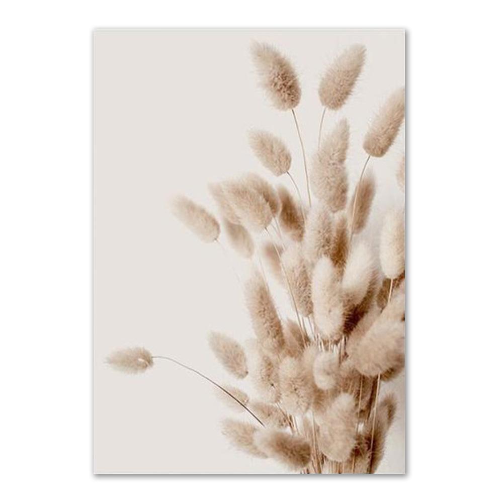 

Бежевый натуральный настенный художественный холст, постер с принтом тростника, одуванчика, травы, коровы, холст, живопись, настенные панно для гостиной, декоративное искусство 21x30cm No Frame