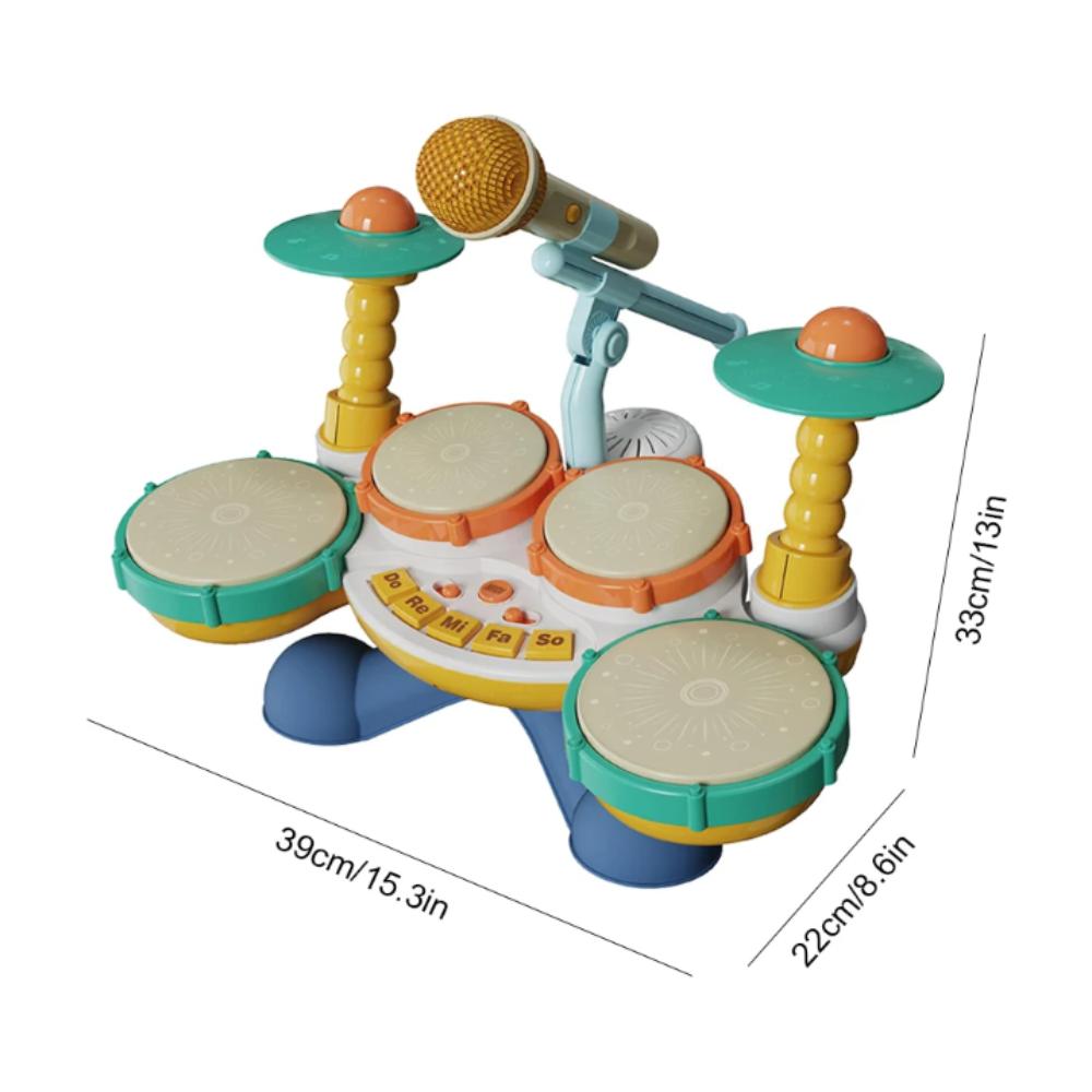 Multifunctional Drum Set Baby Musical Instruments Montessori Learning Musical Toys  12 to 18 Months